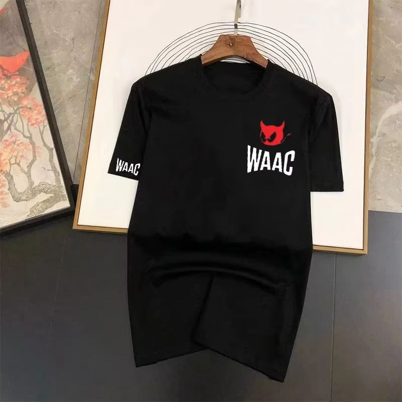 Streetwear Brand Red - ブラッククラシックロゴレッドデビルハイエンドトレンディゴルフアウトドアブランドTシャツコットングラフィックTシャツ男性女性夏ストリートウェア