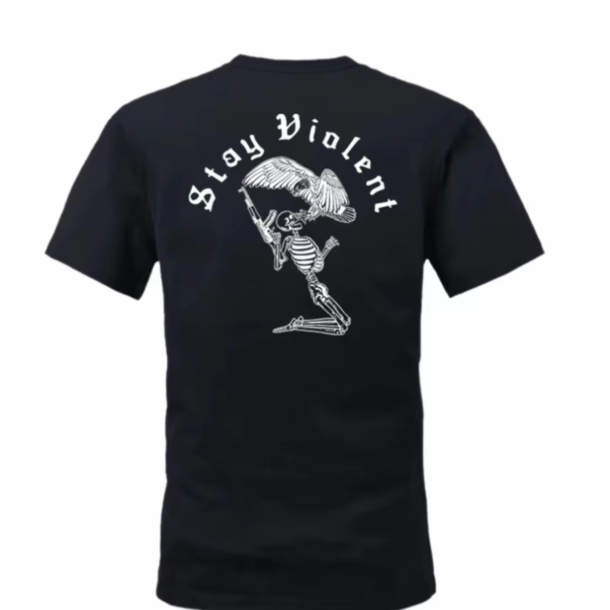 Streetwear Brand Slogans - 2026 ベテランタクティカルストリートウェアブランドスケルトン&イーグルタクティカルスローガンTシャツ男性女性グラフィックTシャツコットンサマーストリートウェア