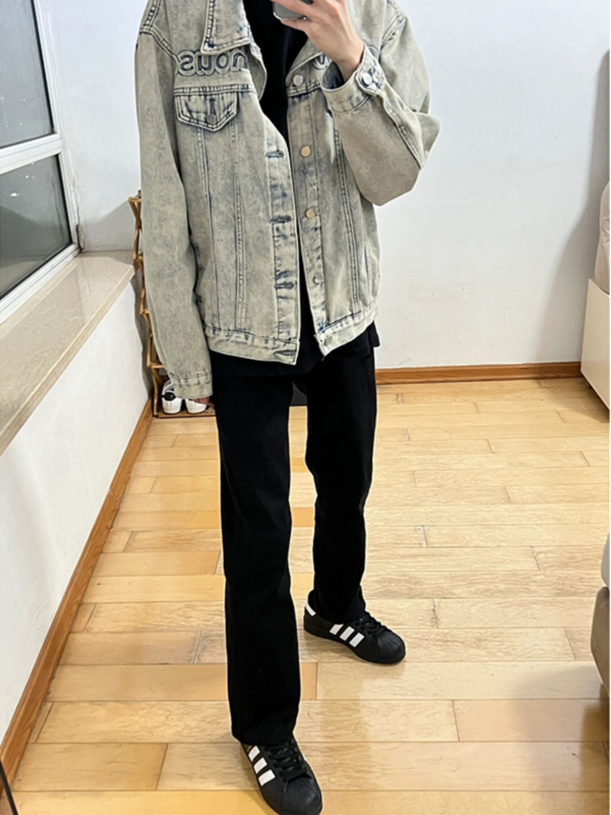 Streetwear Brand Denim - Cleanfit アメリカン ハイストリート エラスティック ジーンズ メンズ