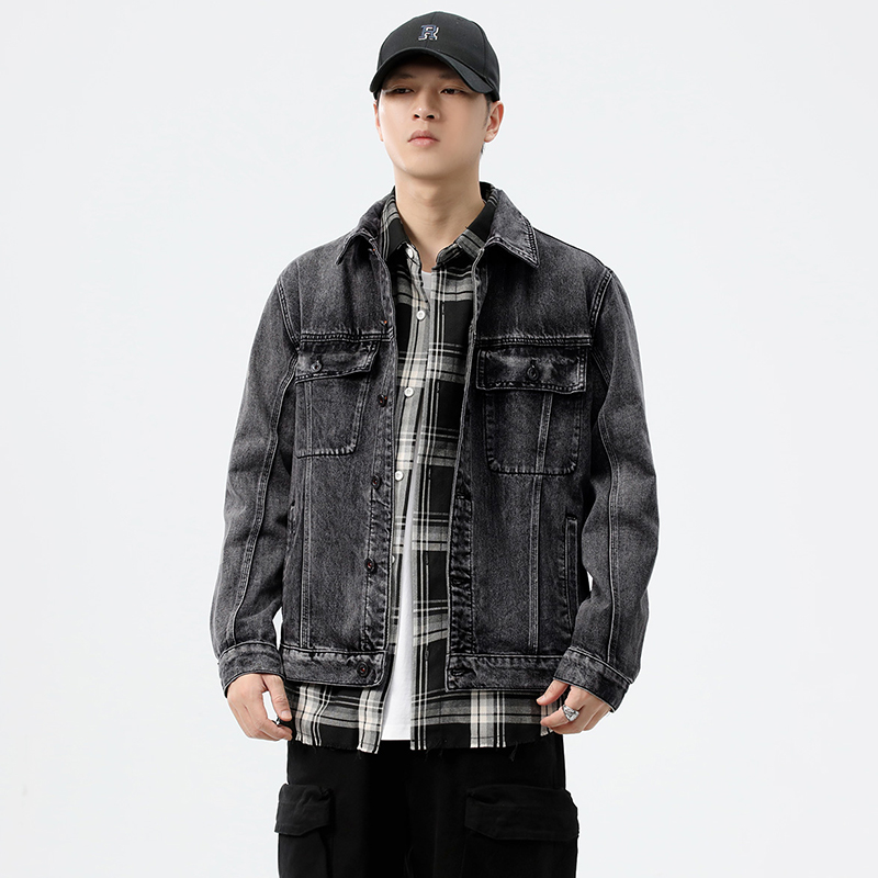 Streetwear Brand Denim - 2026秋冬 グレー ストリートウェアブランド アメリカン ハイストリート ウォッシュド