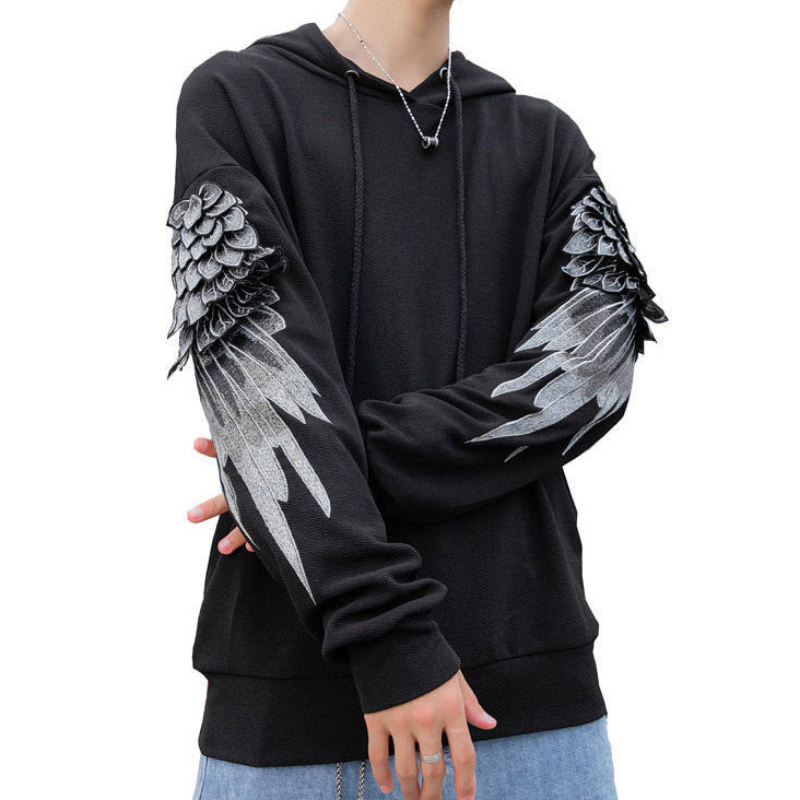 Streetwear Brand Cheap - 刺embroideredのスウェットシャツ,フード付きスウェットシャツ,男性用,ヒップホップパーカー,白のスウェットシャツ,高級ブランド,ストリートウェア,安い,emo,秋