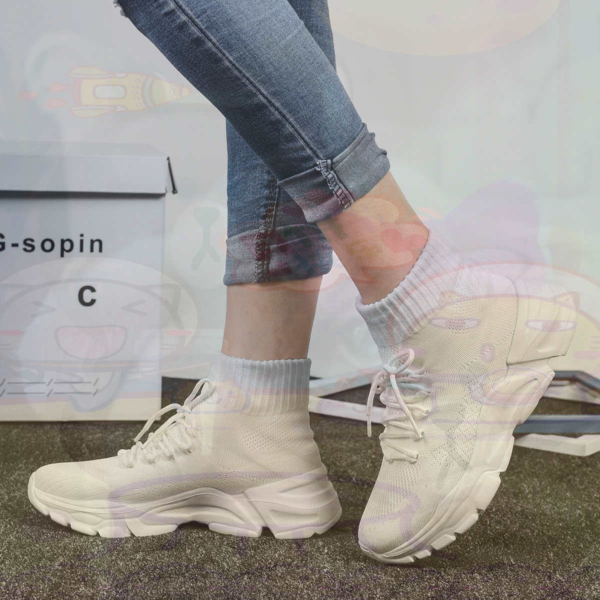 Streetwear Brand Cheap - 身長を伸ばすシュメールバスケットボールバスケットボール女性のスポーツシューズ新しいスニーカー女性ブランド陸上競技ワークアウトユニークな