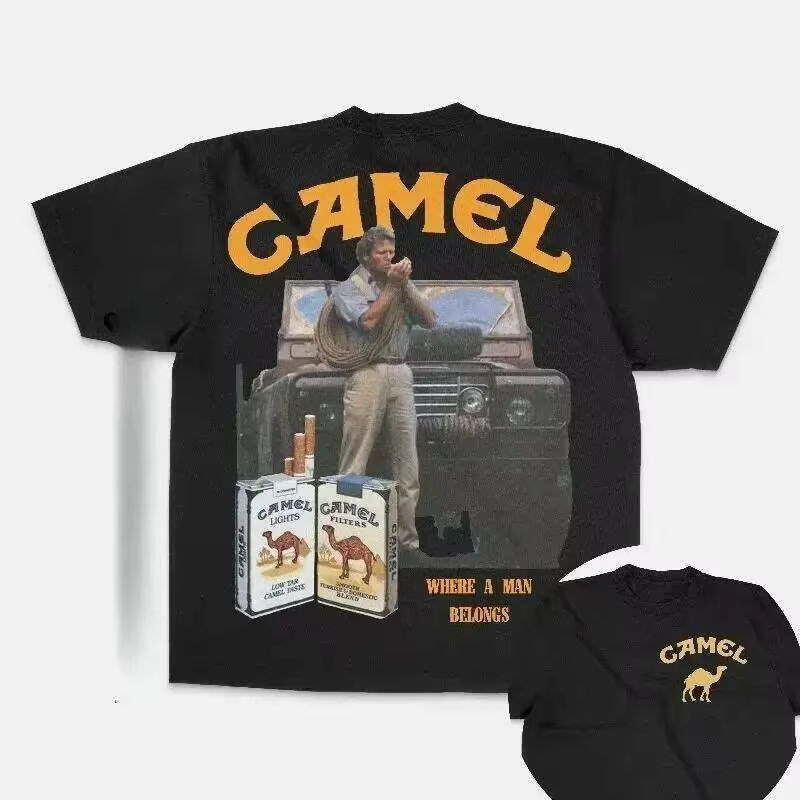 ヴィンテージレーシングクラシックキャメルトレンディブランド  - Streetwear Brand Graphics のレビューと価格