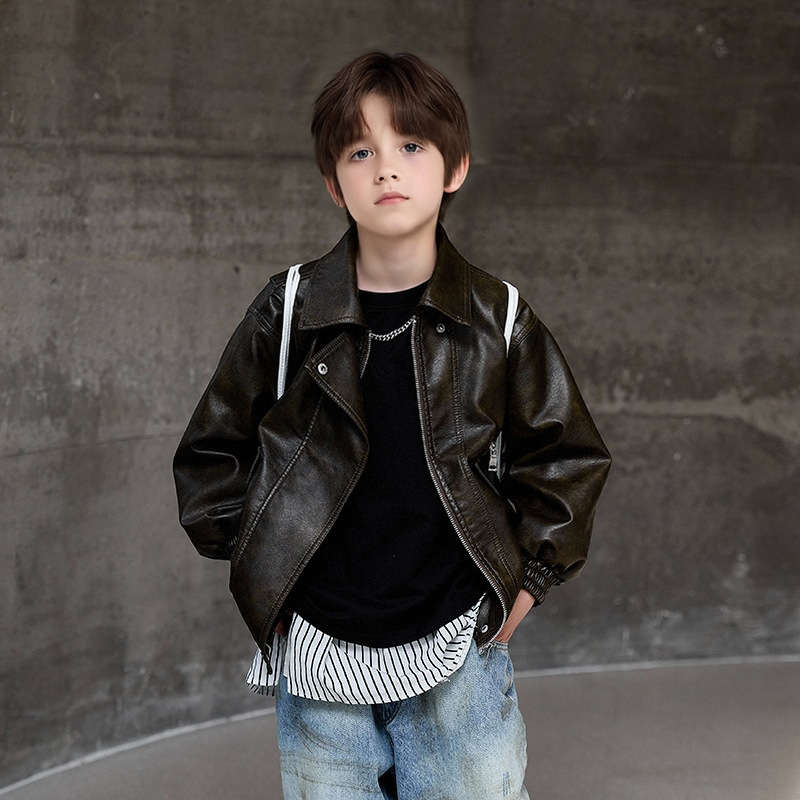 男の子ダークグリーン防水防風コート 2-12Y 子供ブラック - Streetwear Brands Logo のレビューと価格