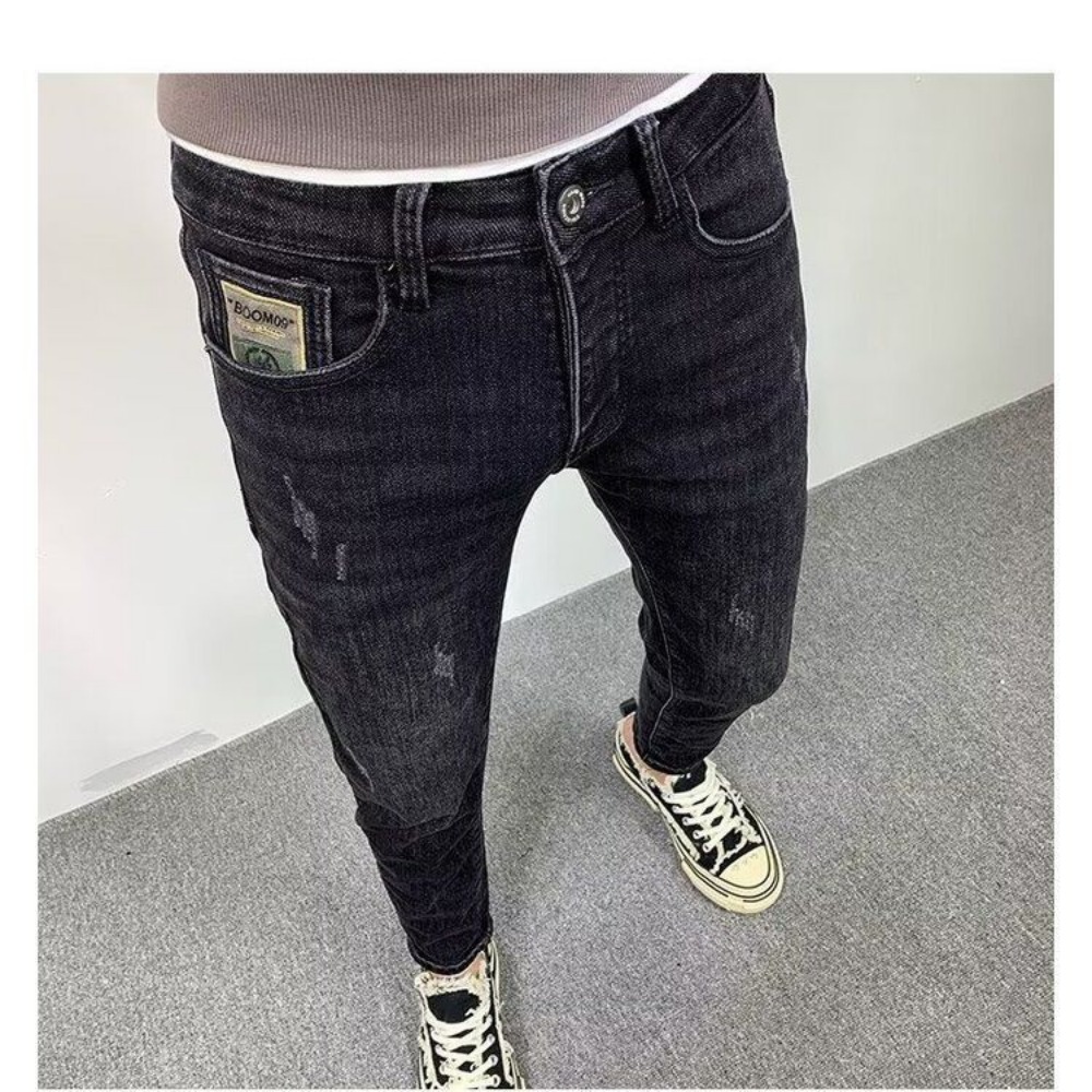メンズスリムフィットデニムジーンズ,単色,カジュアル,ラグジ - Streetwear Brand Denim のレビューと価格