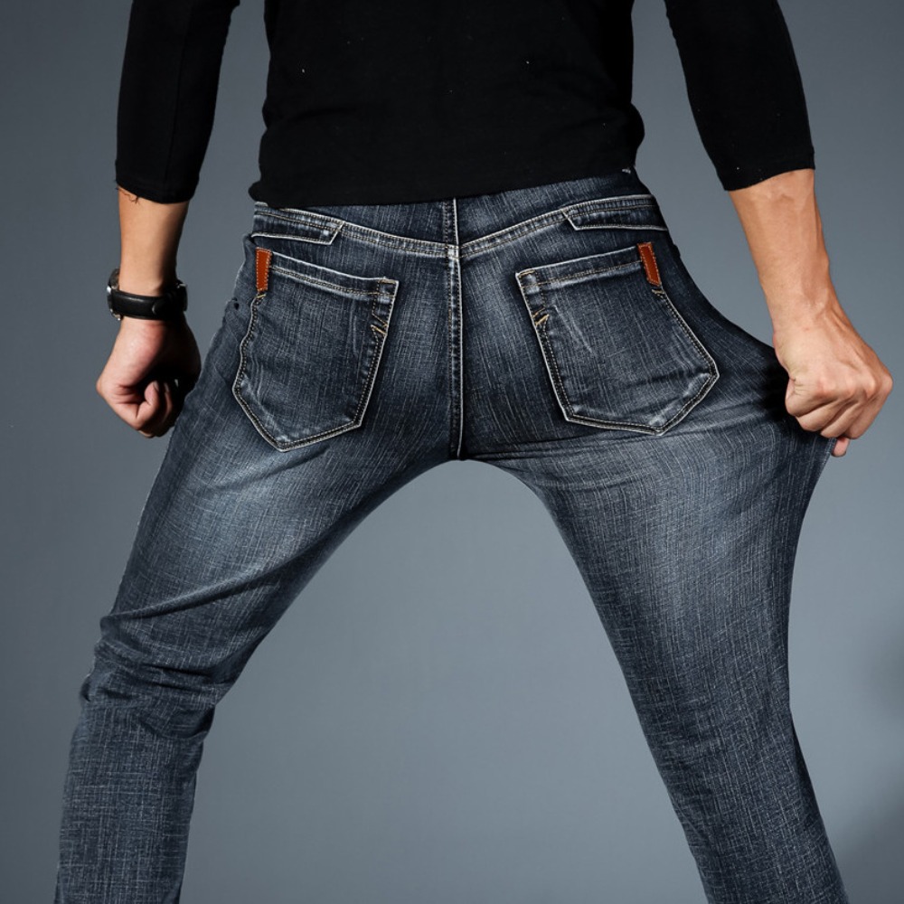 ファッションミニマリストストレッチジーンズメンズスキニー20 - Streetwear Brand Denim のレビューと価格