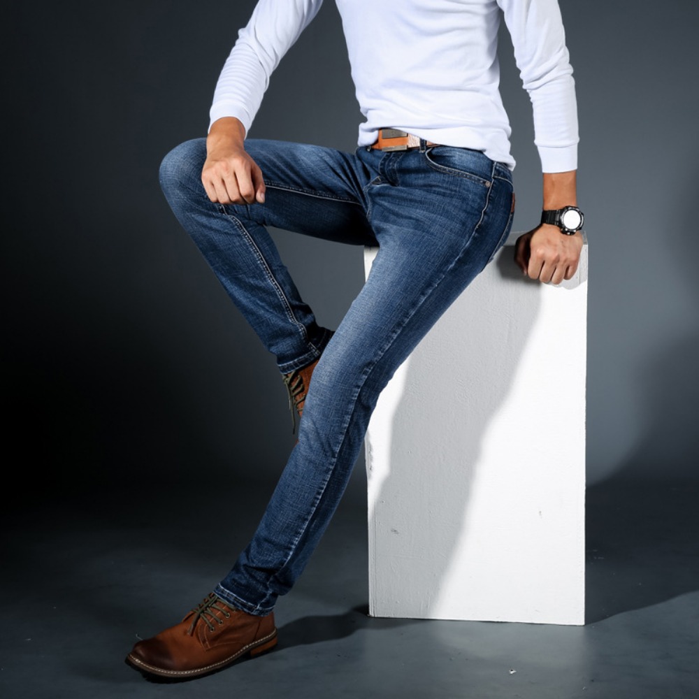 ファッションミニマリストストレッチジーンズメンズスキニー20 - Streetwear Brand Denim のレビューと価格