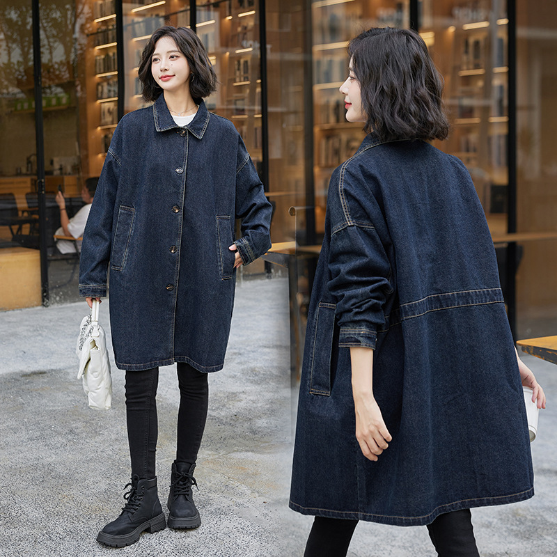 高級ブランドの女性ポロネックオーバーサイズデニムジャケットブ - Streetwear Brand Denim のレビューと価格