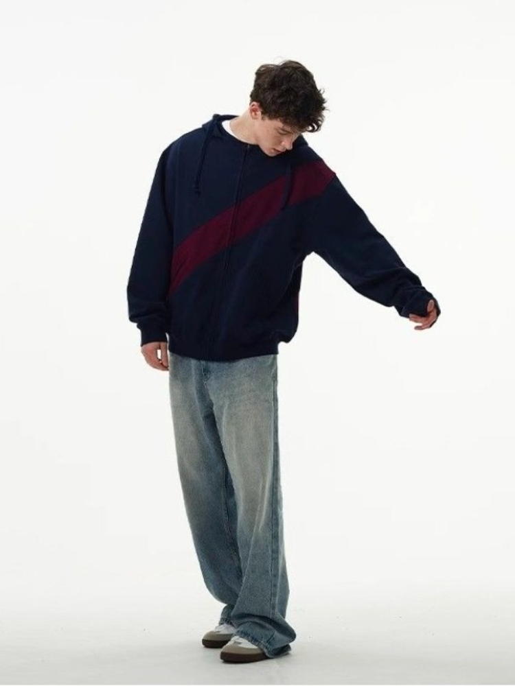 スプライシングカラー オフィスワーク メンズ パーカー ビッ - Streetwear Brand Cheap のレビューと価格