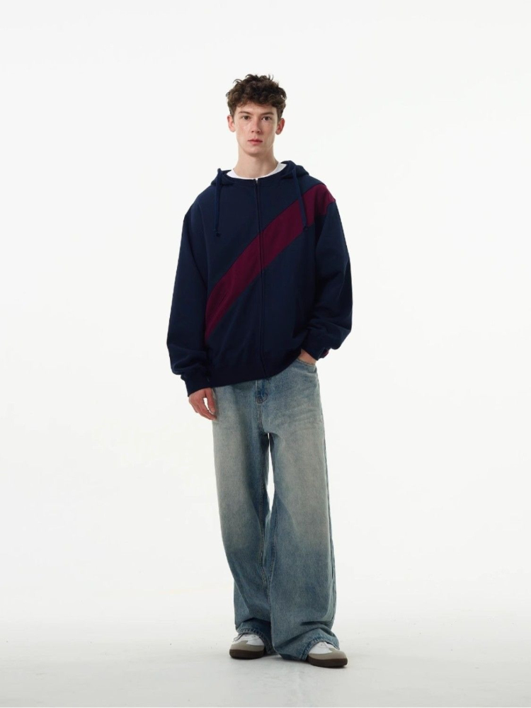 スプライシングカラー オフィスワーク メンズ パーカー ビッ - Streetwear Brand Cheap のレビューと価格