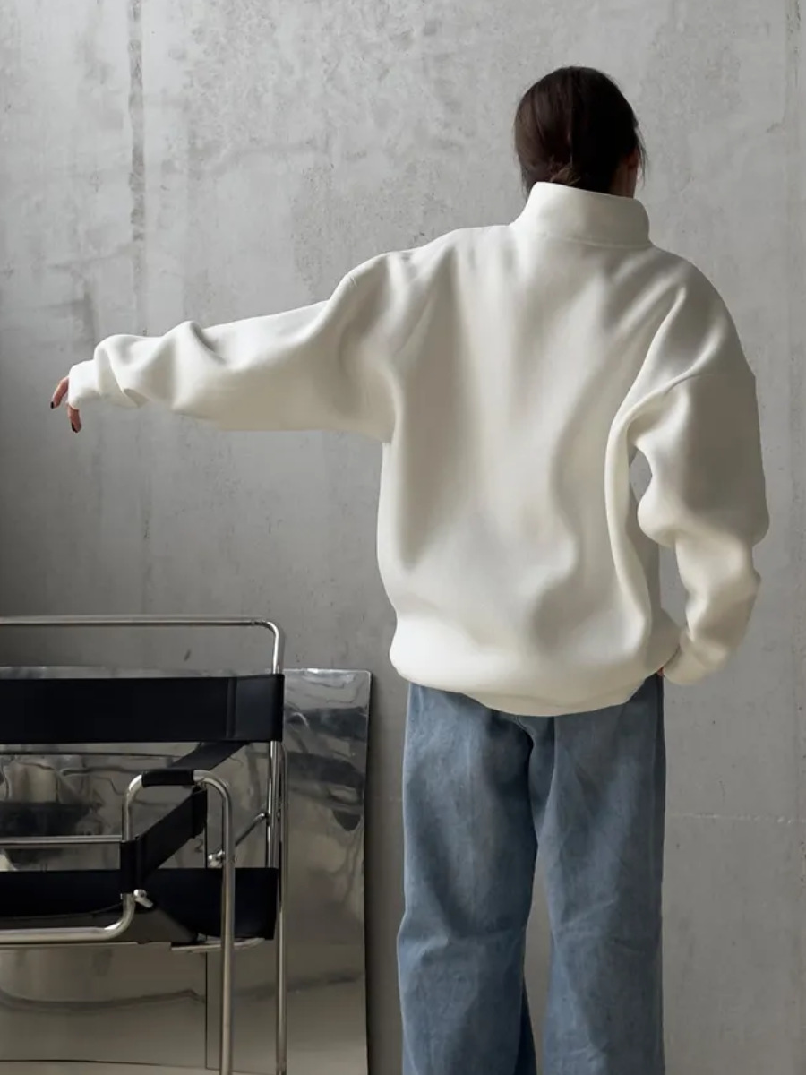 アメリカンレトロハーフジッパーアルファベットパッチ長袖パーカ - Streetwear Brand Of The Year のレビューと価格