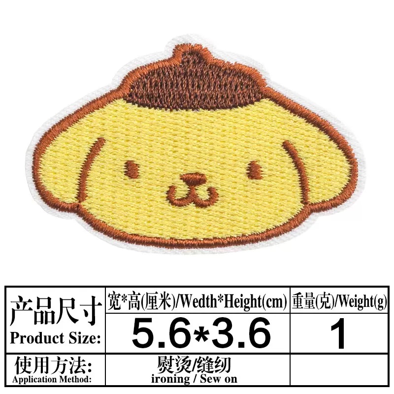 新しいサンリオかわいい刺繍アイロン接着パッチアニメファッショ - Streetwear Brand Stickers のレビューと価格