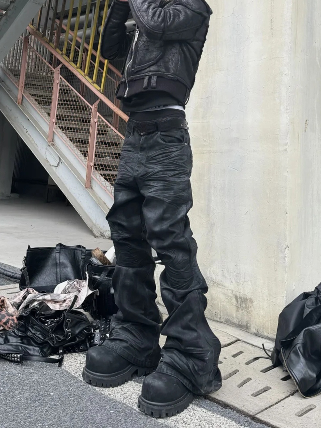 レトロアメリカンハイストリートスリムフィットジーンズメンズト - Streetwear Brand Denim のレビューと価格