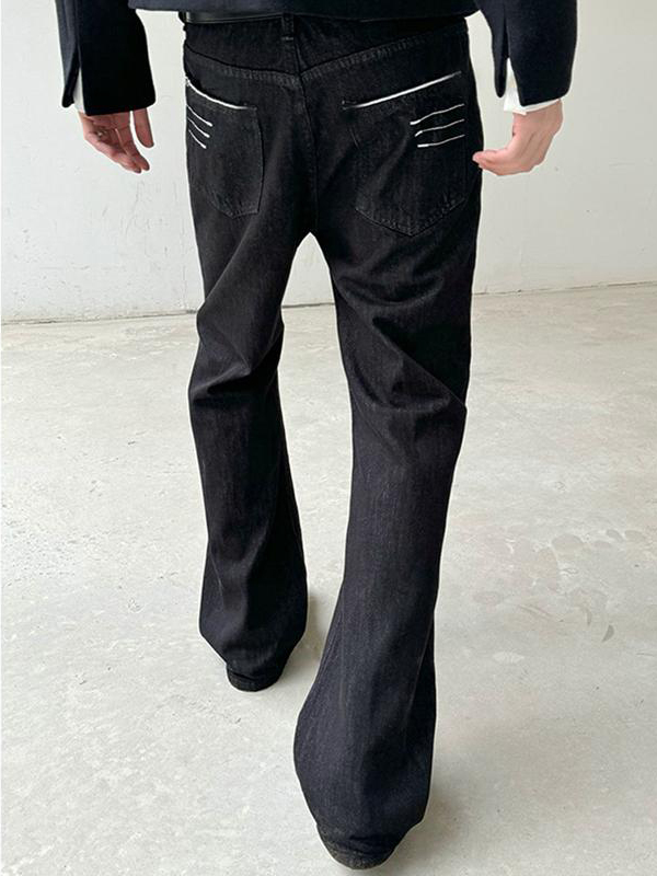 クリーンフィットアメリカンハイストリートスキニーフレアデニム - Streetwear Brand Denim のレビューと価格