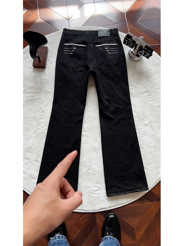 クリーンフィットアメリカンハイストリートスキニーフレアデニム - Streetwear Brand Denim のレビューと価格