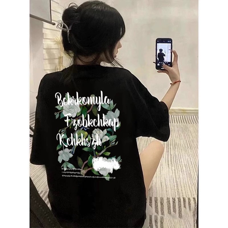 ルーズフィットコットン半袖Tシャツ女性の夏のカジュアルスタイ - Streetwear Brand Of The Year のレビューと価格