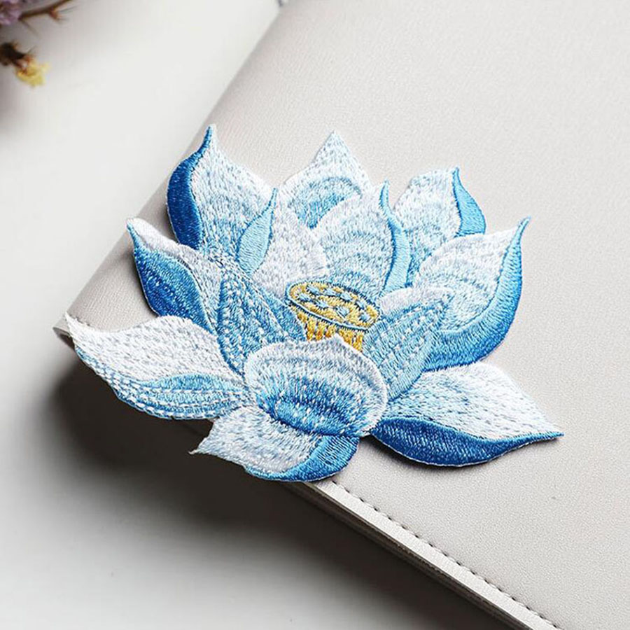 衣類用ピンクの蓮の花パッチ,ステッカーに鉄,ドレスとバッグの - Streetwear Brand Stickers のレビューと価格