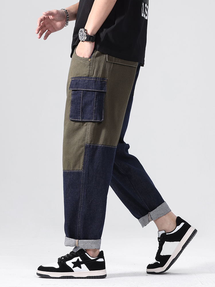 ルーズストレートレッグダッドジーンズメンズトレンディブランド - Streetwear Brand Denim のレビューと価格
