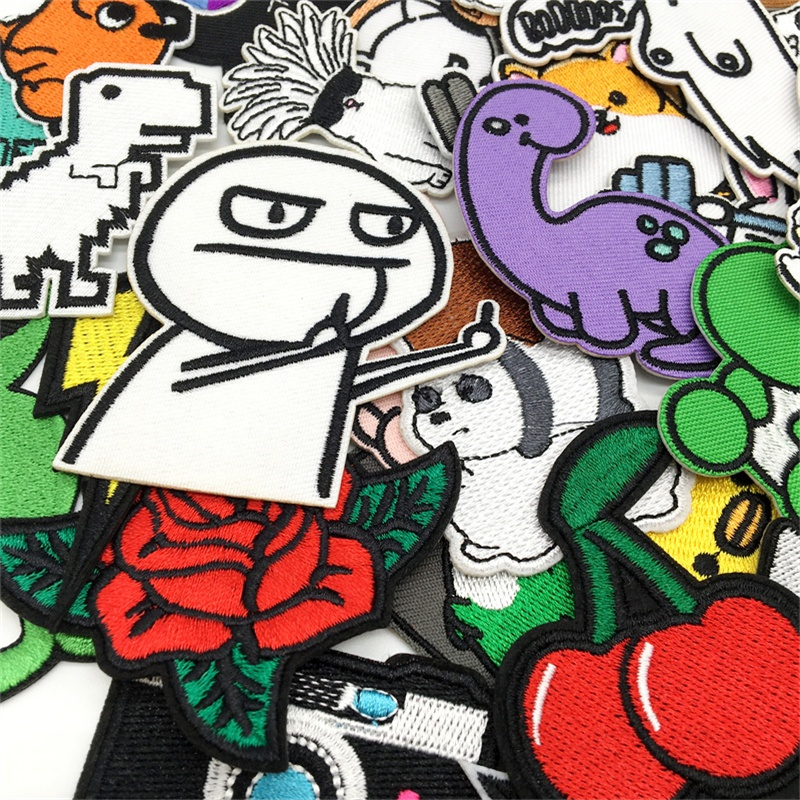 混晶漫画の刺amineパッチ,アイロンパッチ,衣類用,アップ - Streetwear Brand Stickers のレビューと価格