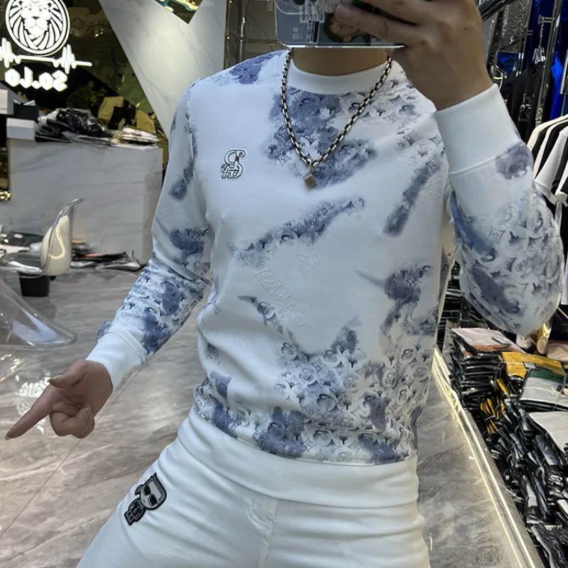 メンズ原宿ファッションラグジュアリースウェットシャツ,プリン - Streetwear Brand Cheap のレビューと価格