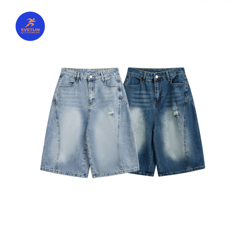 MAQVOB高級品質EU USサイズジーンズショーツストリー - Streetwear Brand Denim のレビューと価格