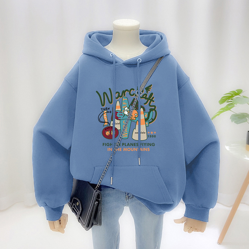 オーバーサイズフリース裏地付きパーカー女性の厚みのある秋冬カ - Streetwear Brand Of The Year のレビューと価格