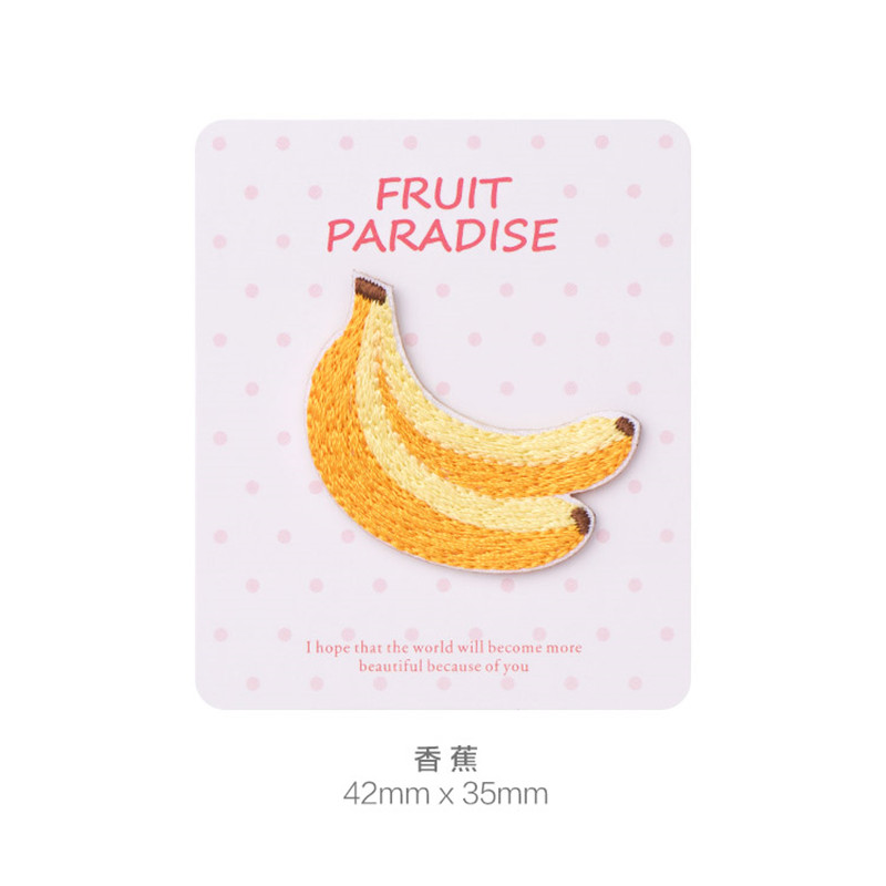 AHYONNIEX 1PC ピーチアップルフルーツ刺繍パッチ - Streetwear Brand Stickers のレビューと価格