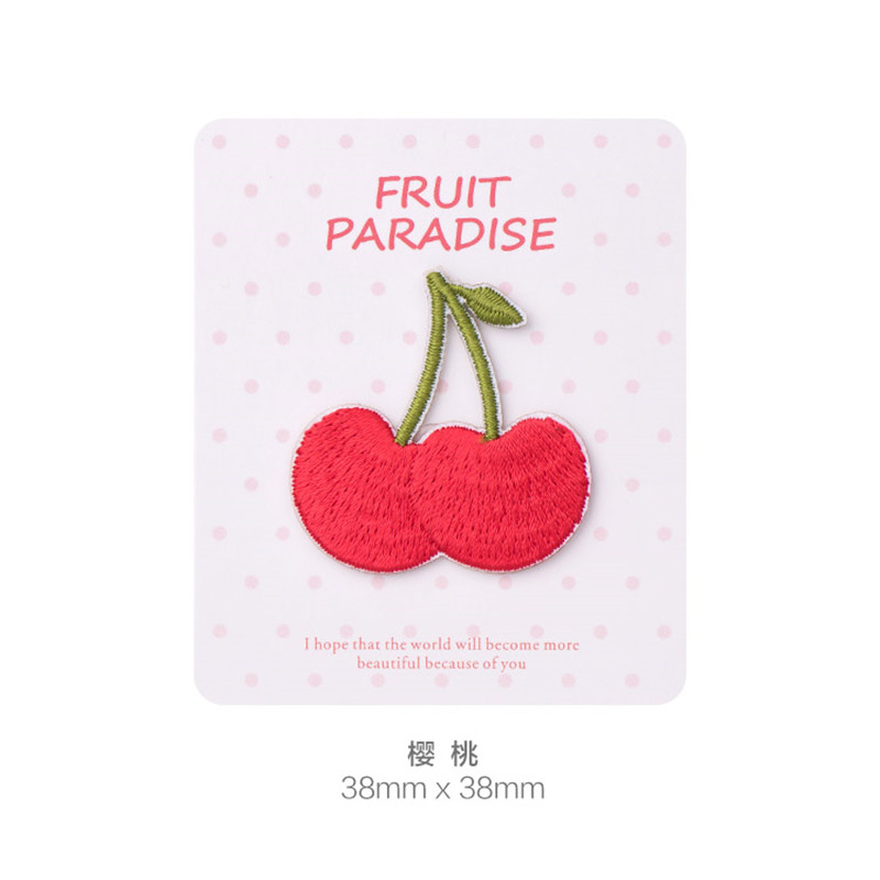 AHYONNIEX 1PC ピーチアップルフルーツ刺繍パッチ - Streetwear Brand Stickers のレビューと価格