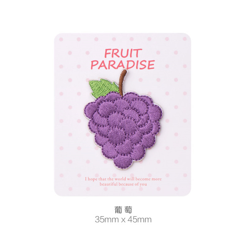 AHYONNIEX 1PC ピーチアップルフルーツ刺繍パッチ - Streetwear Brand Stickers のレビューと価格