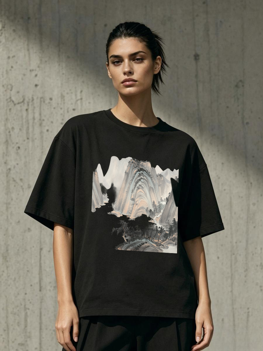 Tシャツ ストリートウェア オーバーサイズ グラフィックプリ - Streetwear Brands Logo のレビューと価格